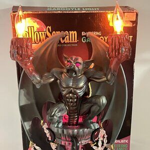 VTG Halloween Trendmaster HallowScream Flickering Gargoyle Light Up Wall Sconce